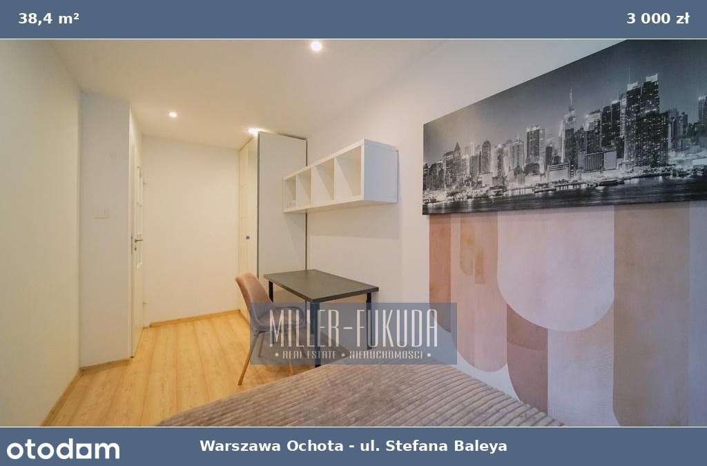 2-pokojowe mieszkanie 38,4 m² | Ochota, ul. Stefana Baleya