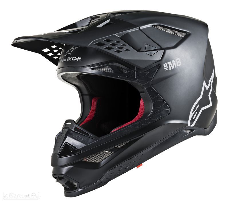 alpinestars capacete supertech s-m8 solid 8300519 - 1
