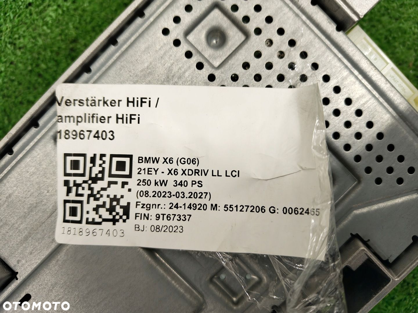 BMW WZMACNIACZ AUDIO 5A3F6D2 - 5