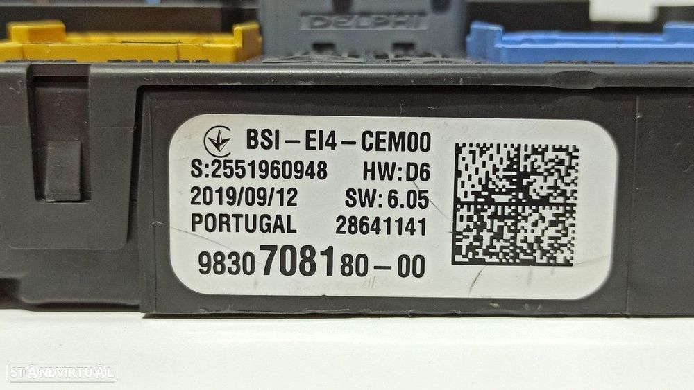 CAIXA DE RELÉS/ FUSÍVEIS PEUGEOT 208 (P2) ALLURE - 4