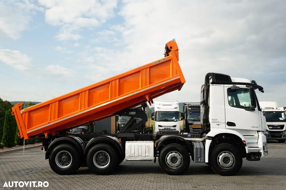 Mercedes-Benz AROCS 3243 / 8x4 / BASCUNĂ CU 2 LATE / MEILLER / BASCUNĂ HIDRAULICĂ / BORDMATIC / AUTOMATĂ / EURO 6 - 6