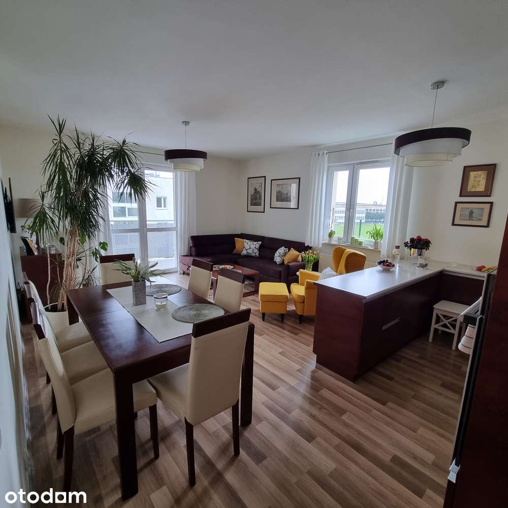 3 pokoje z garderobą | 71,21 m² | Balkon 7,6 m² |Zielone Tarasy Glinki
