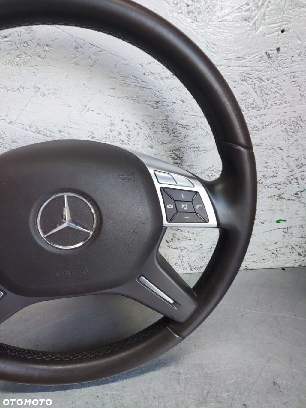 MERCEDES C W204 LIFT KIEROWNICA SKÓRA BRĄZOWA PODUSZKA - 8