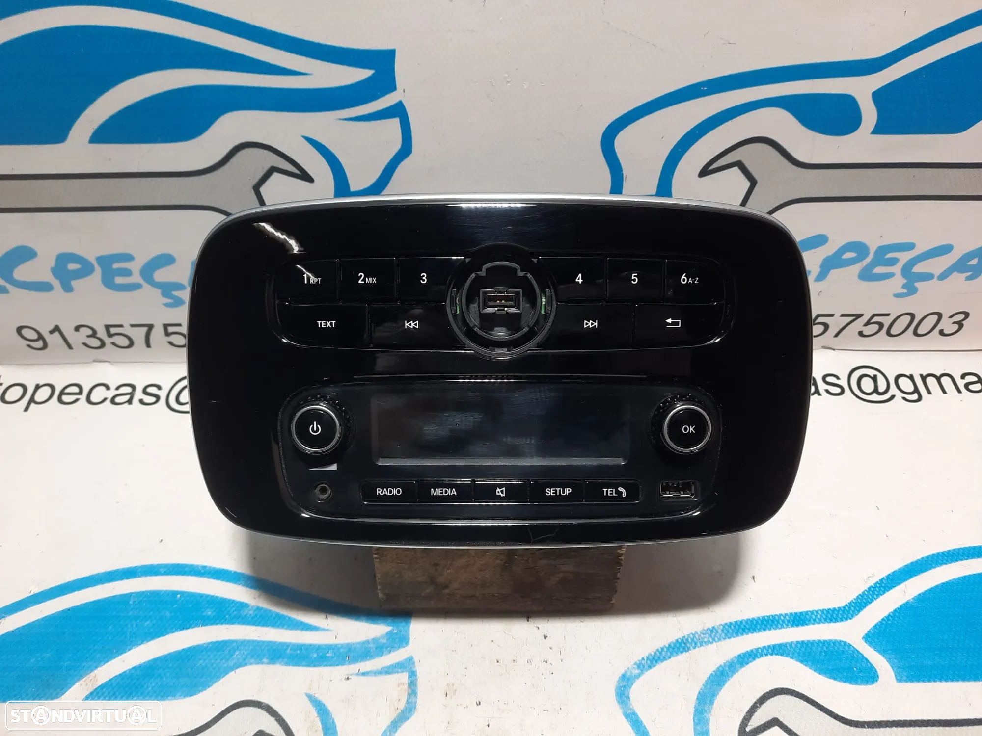 AUTORADIO SMART FORFOUR II 2 MK2 HATCHBACK 453 SUPORTE TELEMÓVEL ENTRADA USB ORIGINAL - 3