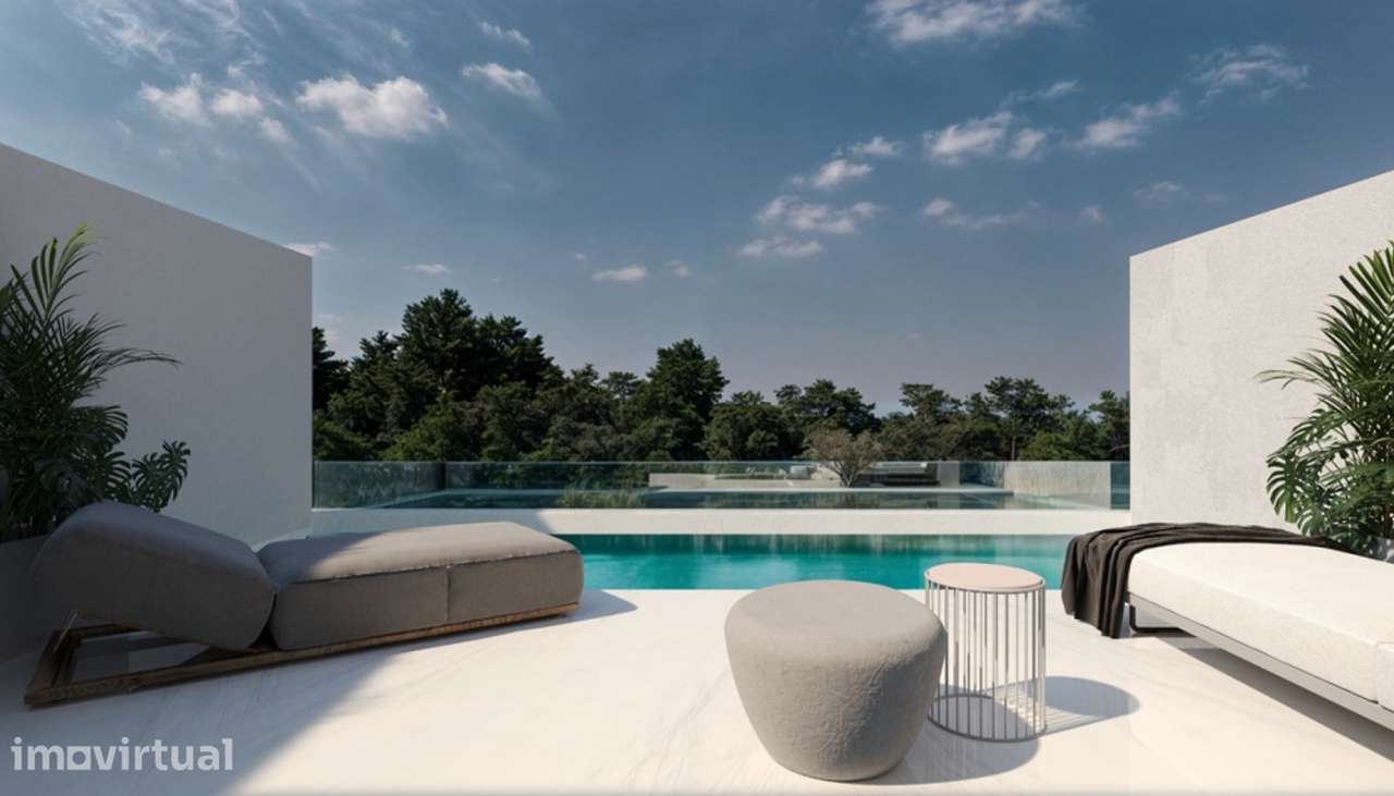 Moderna Moradia em banda com piscina no rooftop em Vilamoura, Algarve - Grande imagem: 2/25
