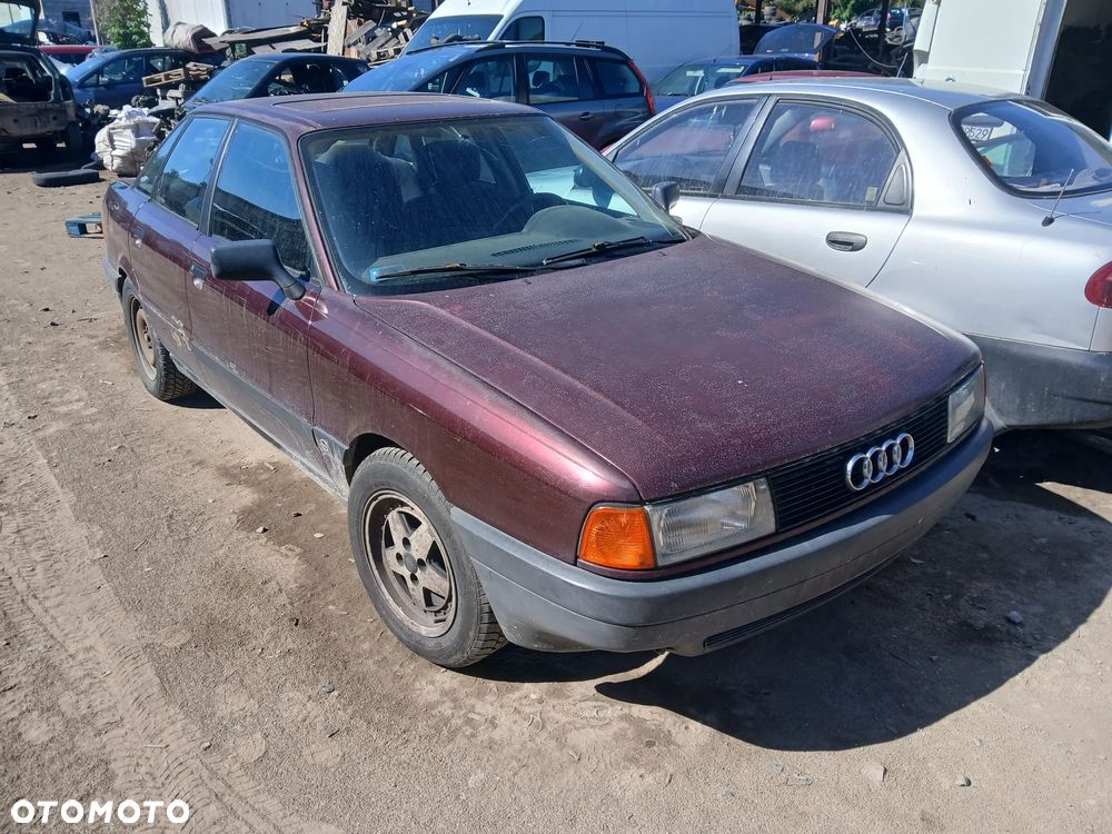 audi 80 b3 LZ3T maska zderzak lampa grill błotnik drzwi zbiornik paliwa szyba lusterko klamka - 2