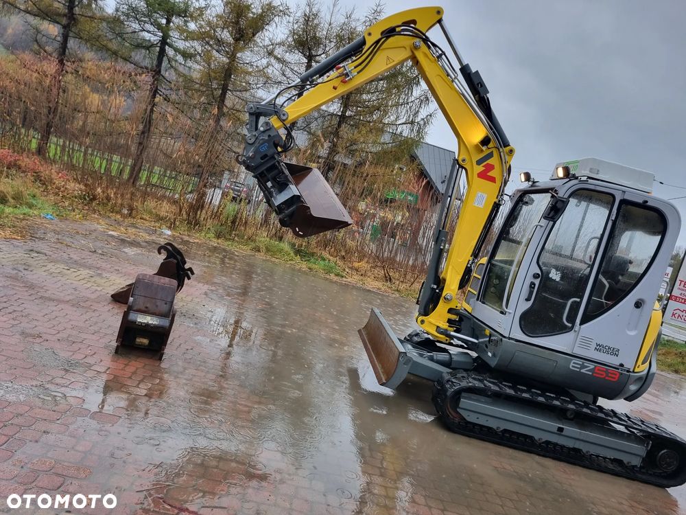 Wacker Neuson EZ53 Koparka 5,8 tony jak Nowa 2018r 1690mt wersja z urządz.do ochrony powietrza azbest itd Klima 3x łyżka Hydrauliczna Perkins silnik z Norwegii - 3
