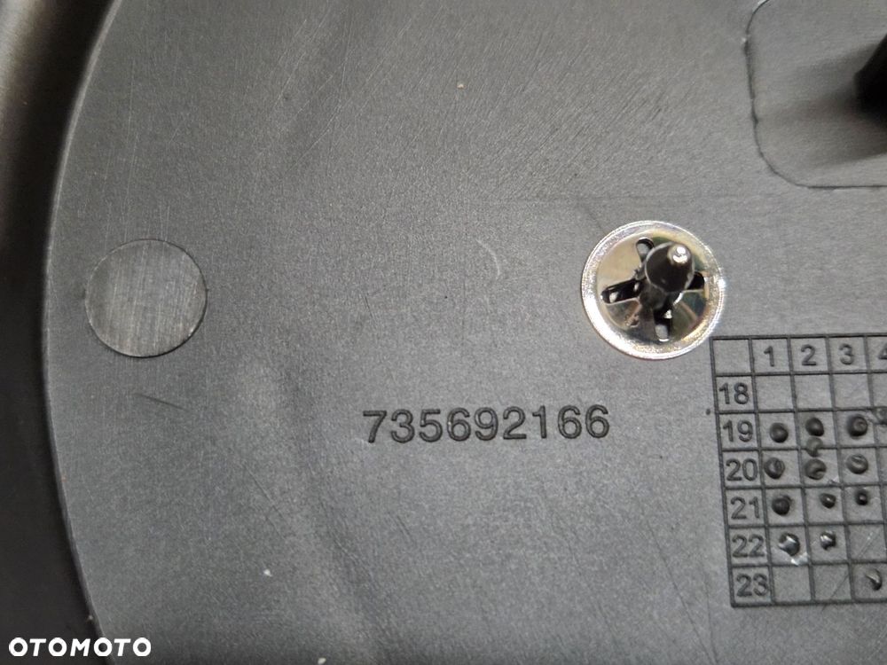 GRILL EMBLEMAT ZNACZEK LISTWA FIAT 500 X LIFT 735692166 735709516 NOWY oryg - 7