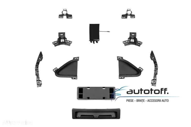 Bara fata compatibila Mercedes GLE SUV W167 Coupe C167 (2019+) 63AMG Chrome Design - 11