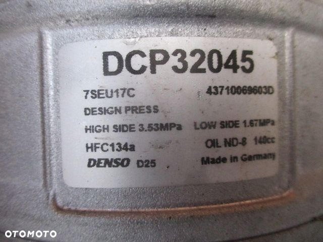 VW PASSAT B6 B7 SKODA AUDI SEAT SPRĘŻARKA KOMPRESOR KLIMATYZACJI DCP32045 - 9