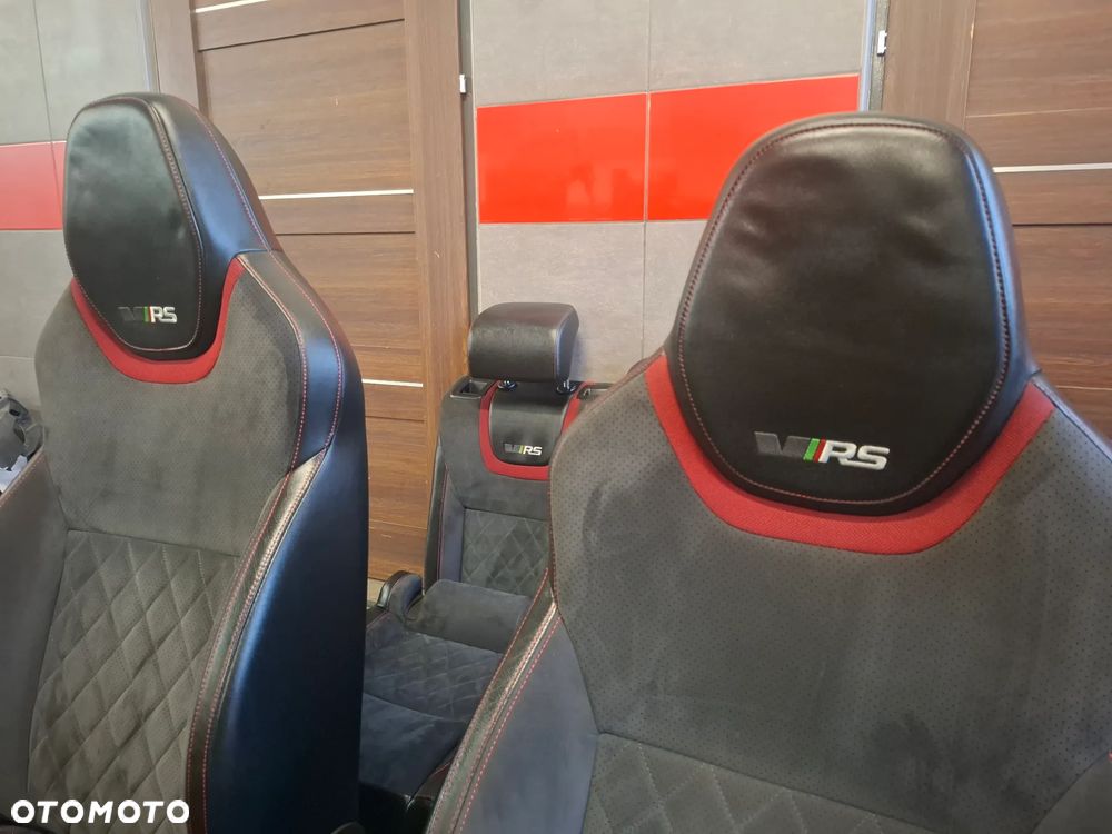 Fotele Skoda Octavia III kombi RS rok 2019 fotel kierowcy elektryczny skóra alcantara - 3