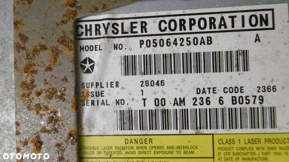 ODTWARZACZ DVD JEEP GRAND CHEROKEE III WK - 6