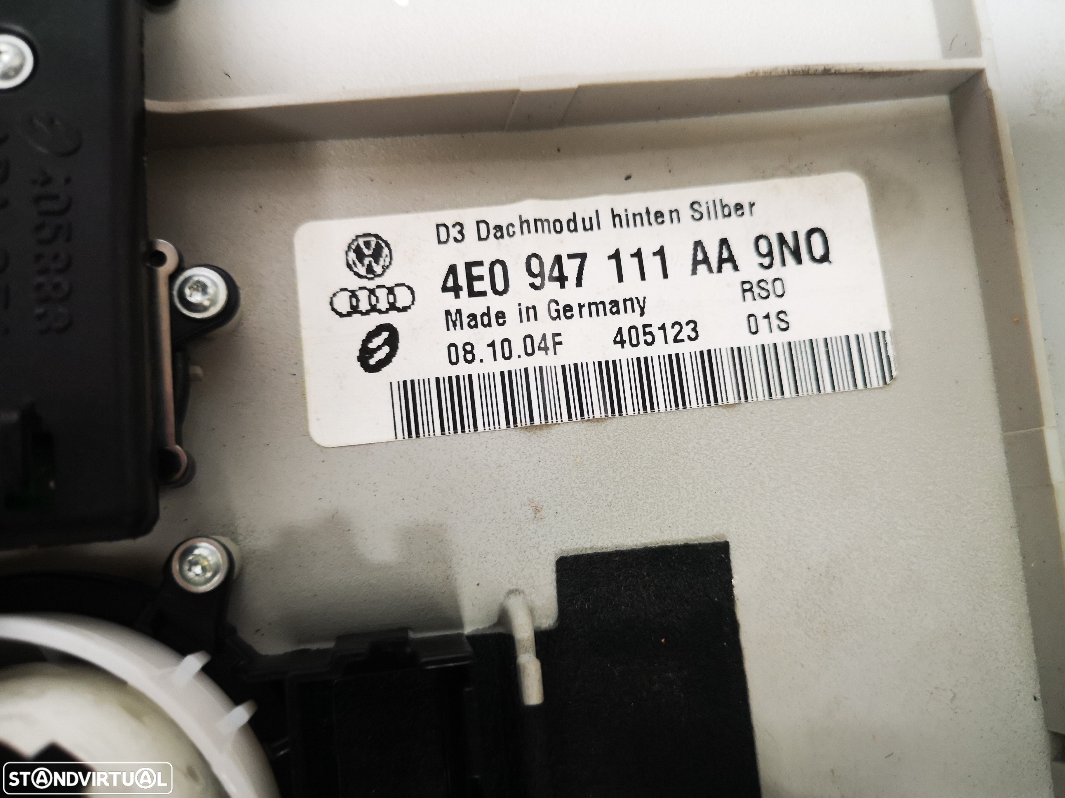 Plafonier Luz interior originais  traseira audi a8 d3 4e0 2003+ - 5