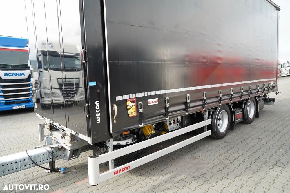 Wecon REMORCA - 7,7 M / TANDEM / DRIVE-THROUGH / AXĂ RIDICATĂ / SAF / 2023 - 10