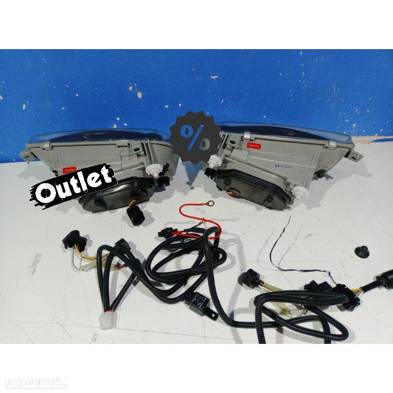 R145037C1 FARÓIS ANGEL EYES VOLKSWAGEN VW VENTO 92-98 FUNDO PRETO - 4