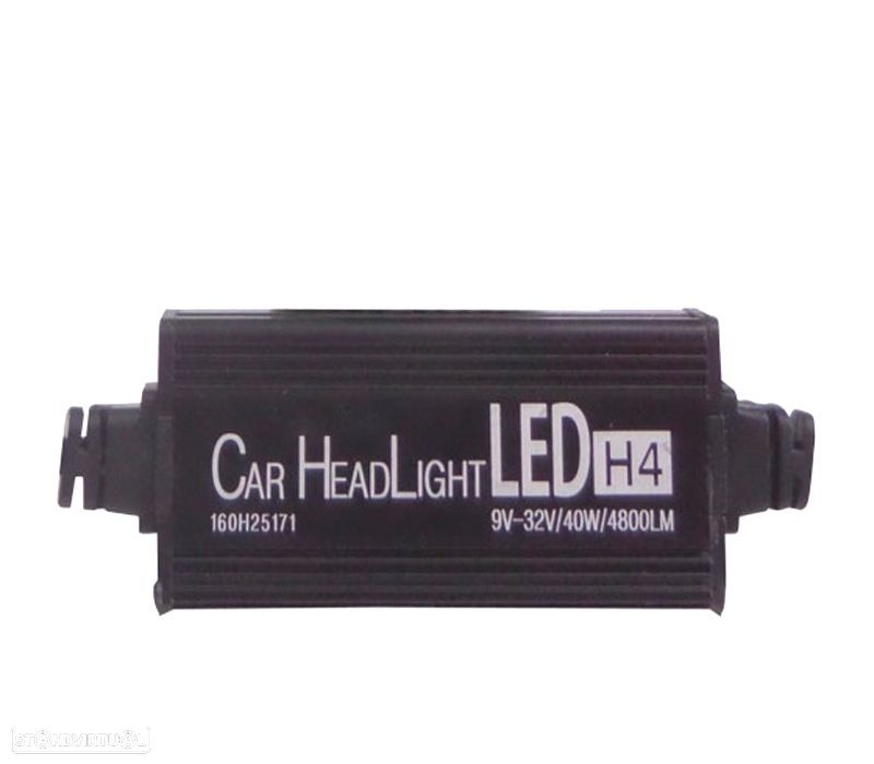 KIT LAMPADAS LED H4 SUPER CANBUS 4800LM - 4