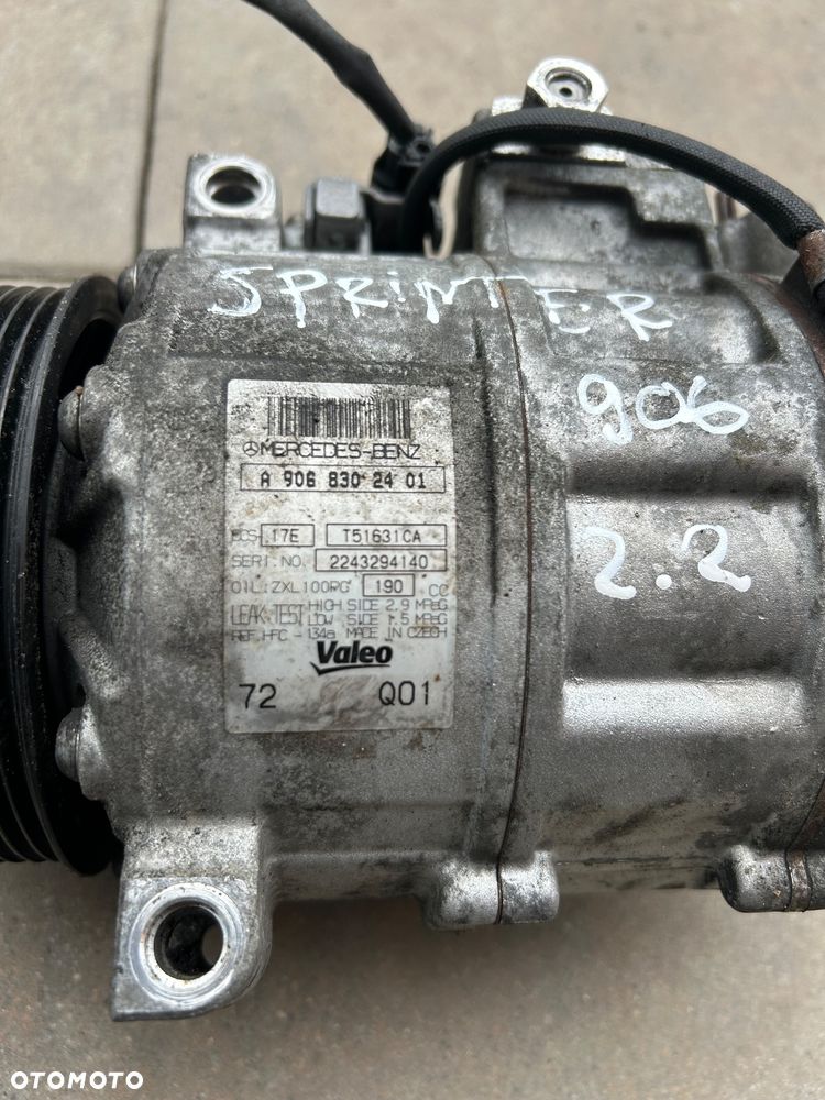 Mercedes Sprinter 906 kompresor klimatyzacji sprężarka A9068302401 2.2 cdi - 2