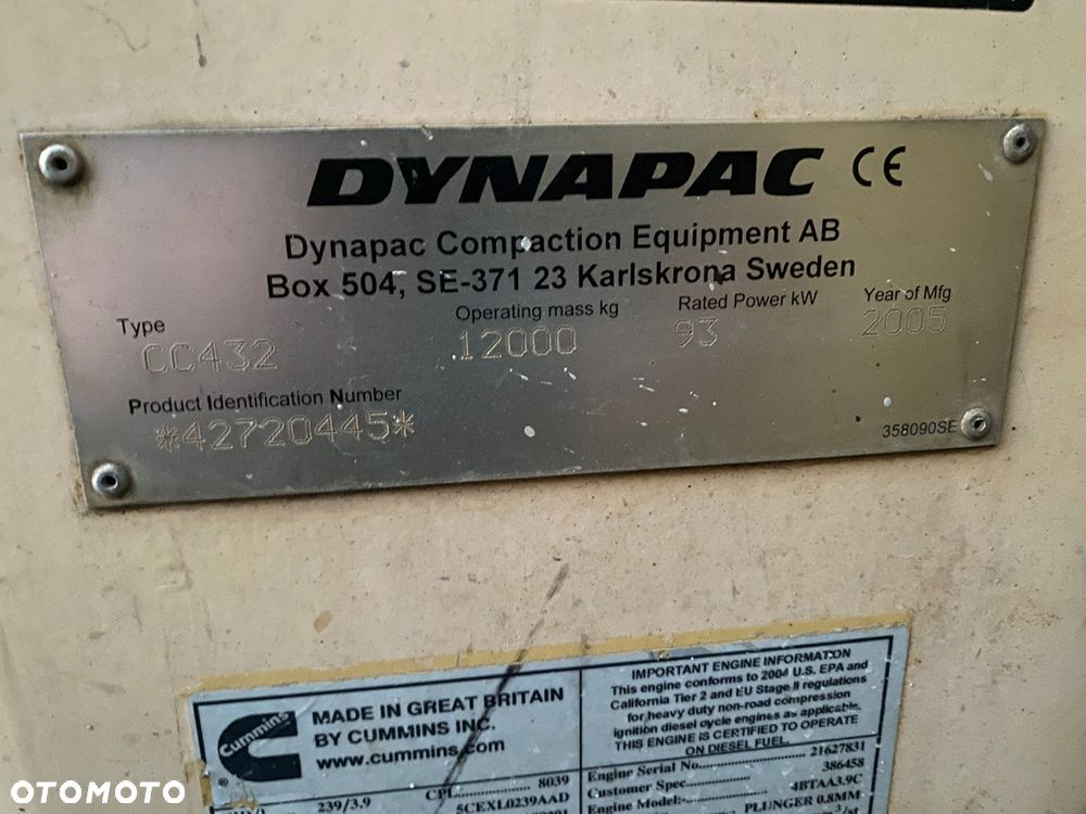 Dynapac CC432 / 12 ton / Dzielone Bębny - 13