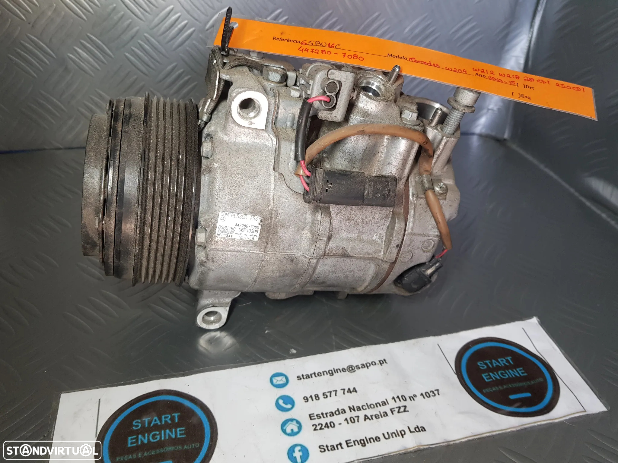 Compressor Ar condicionado AC Mercedes C220 C250 W204 W205 E220 E250 W207 W212 CLA W117 A W176 Varios modelos - 8