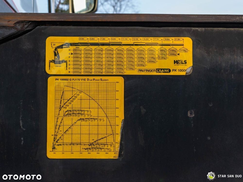 Volvo FH 520 8x2 PALFINGER PK 100002 HDS Żuraw Fly Jib - 21