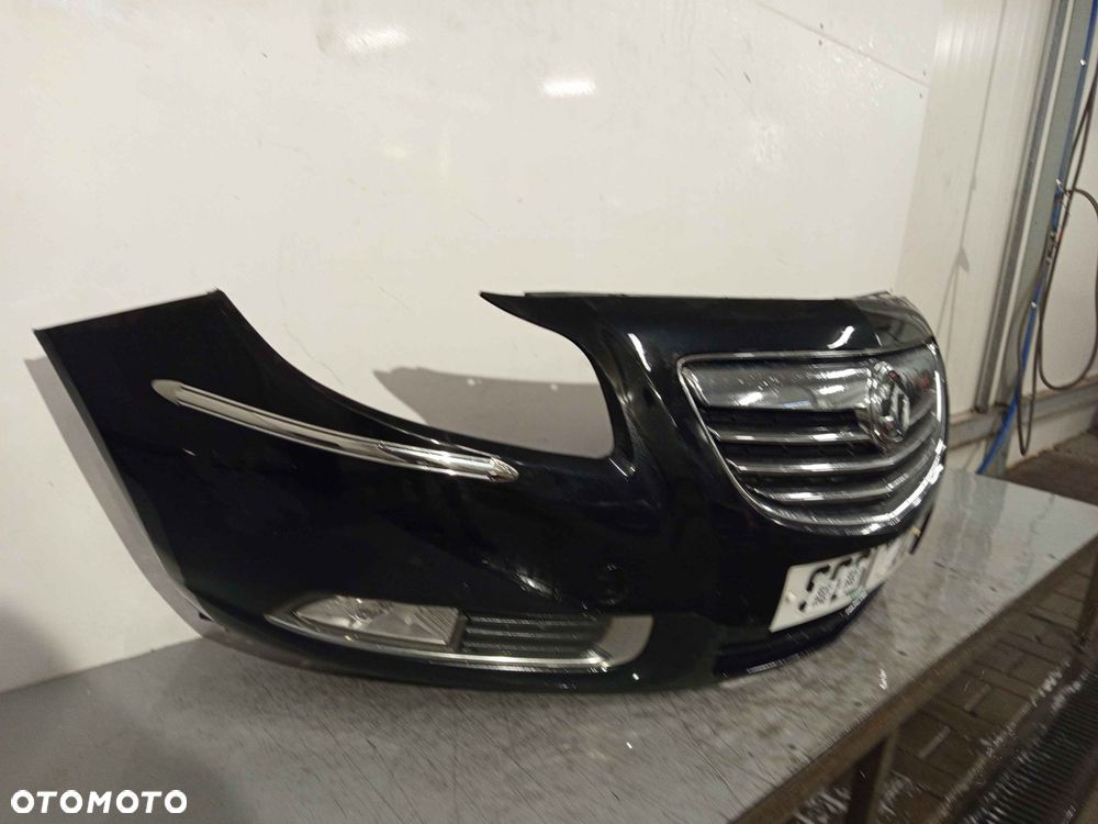 + ZDERZAK PRZÓD PRZEDNI OPEL INSIGNIA I 1 A Z22C CZARNY HALOGENY - 2