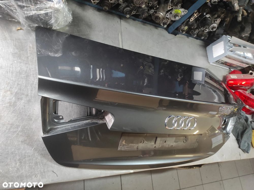 KLAPA BAGAŻNIKA TYLNA SZYBA AUDI A4 B8 LIFT SEDAN LX7R 6Y6Y DAYTONA GREY SZARA WYSYŁKA !!!! - 8