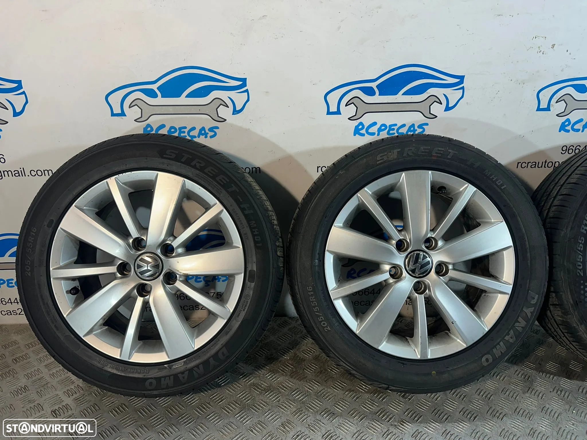 .Conjunto De Jantes 16 Originais VW Volkswagen 5x112 6.5J ET50 5K0601025S - 6