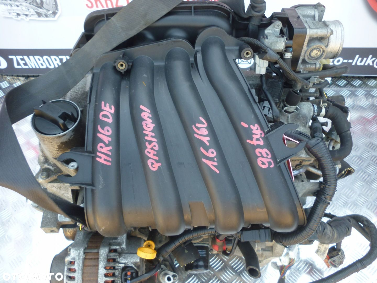 SILNIK NISSAN QASHQAI 1.6 16V HR16DE 93 TYS 4 WTRYSKI - 2