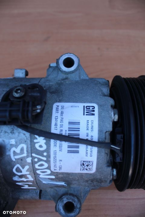 SPRĘŻARKA KLIMATYZACJI OPEL MERIVA B ASTRA J 1.7 CDTI 13414017 - 5