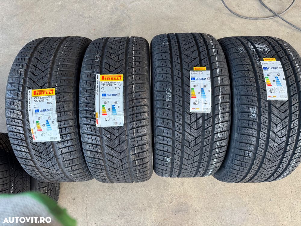 Vând set anvelope 275/40/21-315/35/21 Pirelli de iarnă cu runflat BMW - 1