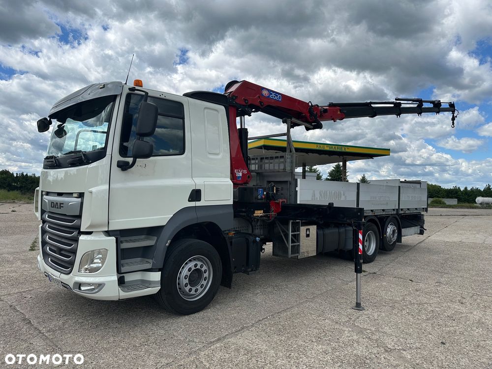 DAF CF 430  6X2 org,173 tys.km. HDS HMF 2620K5 - 2