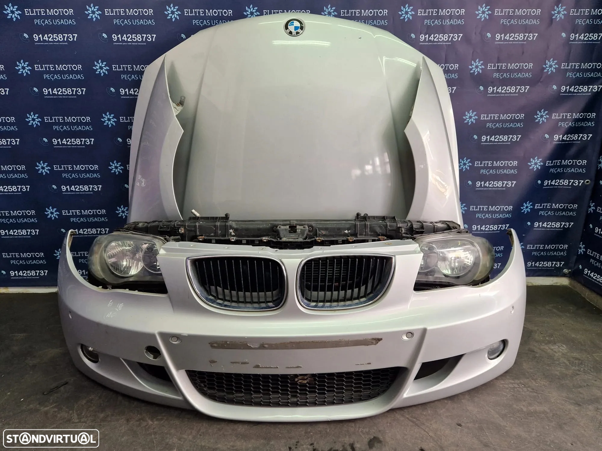 Frente completa usada BMW SERIE 1 PACK M E87 E81 118D capot parachoques oticas guardalamas - 3