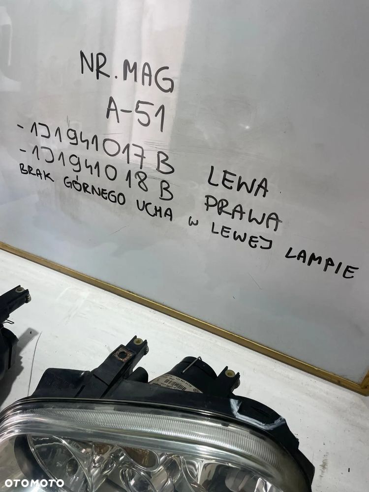 LAMPA LEWA PRAWA PRZÓD KPL VW GOLF IV 1J1941017B 1J1941018B - 4