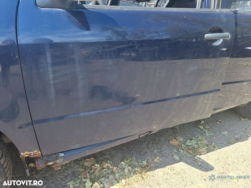 Usa portiera fata stanga SKODA FABIA 6Y2 1999 - 2008 albastru LF5U - 2