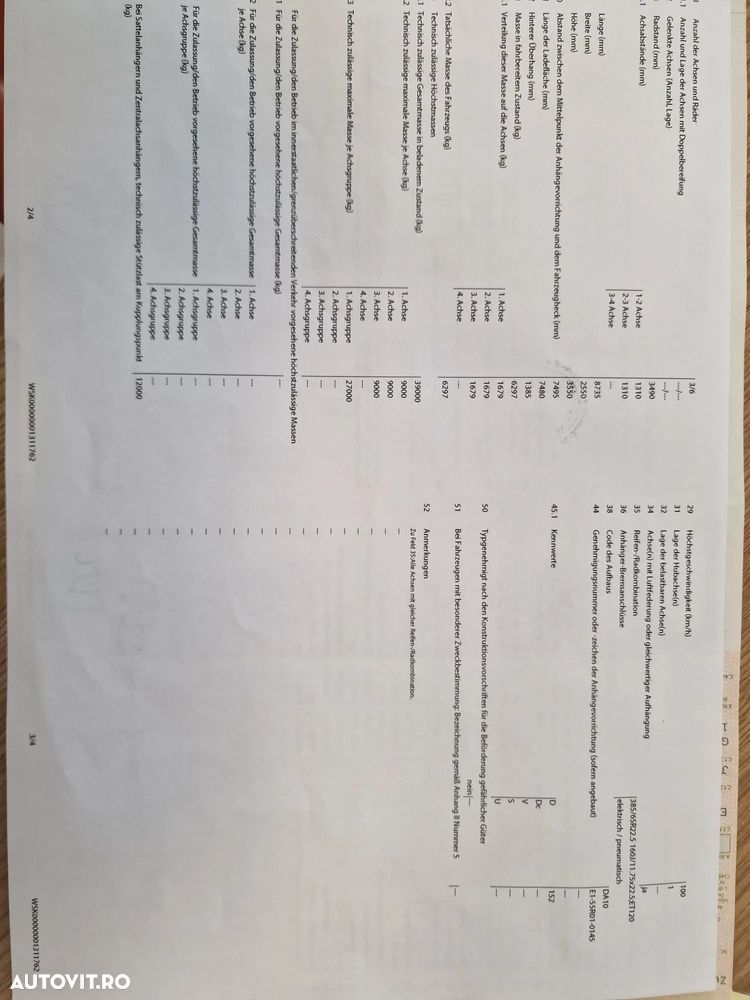 Schmitz Cargobull SKI 8,2, 28mc, basculabila, prelata, picioare sprijin, jante ALUMINIU, bara protectie spate-22900 EUR+Tva, posibilitate leasing, otel HARDOX, prelungire finisor, Carte de identitate, posibilitate leasing-PROMOTIE 22900 Eur+Tva - 26