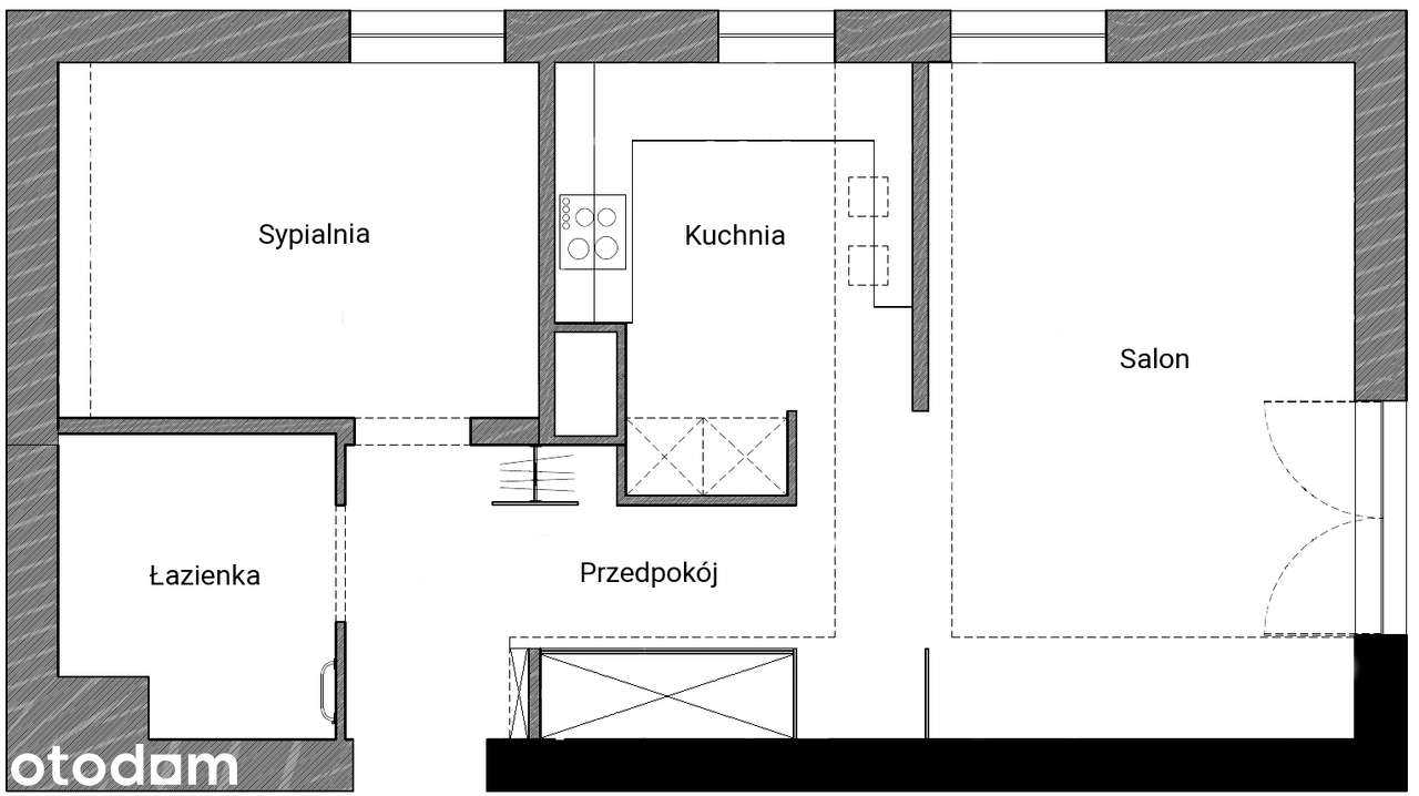 Wynajem | 2-pokoje | ul. Jana Kazimierza | balkon | garaż