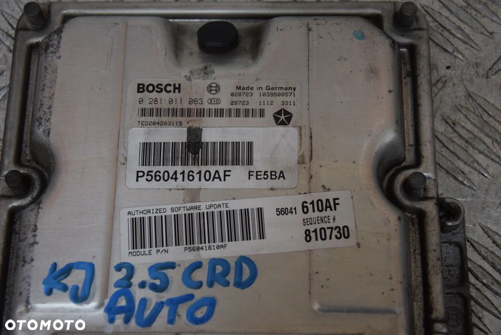 JEEP CHEROKEE LIBERTY KJ 2,5 CRD KOMPUTER 56041610AF - 2