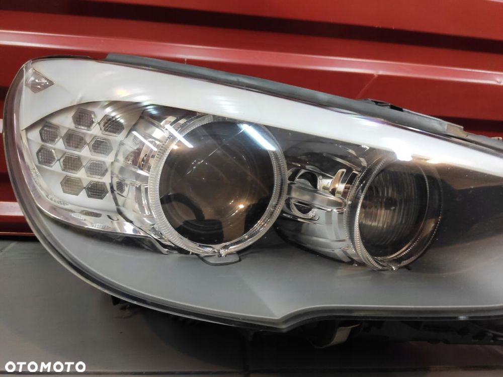 BMW 5 GT F07 LAMPA LEWA PRAWA PRZÓD LAMPY PRZEDNIE KPL SKRĘTNE XENON UK - 4