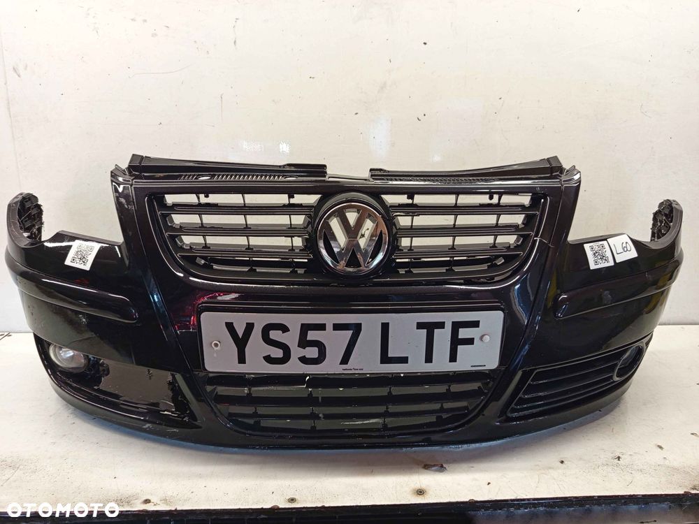 + ZDERZAK PRZÓD PRZEDNI DO VOLKSWAGEN VW POLO 9N3 LIFT FL LC9X CZARNY HALOGENY