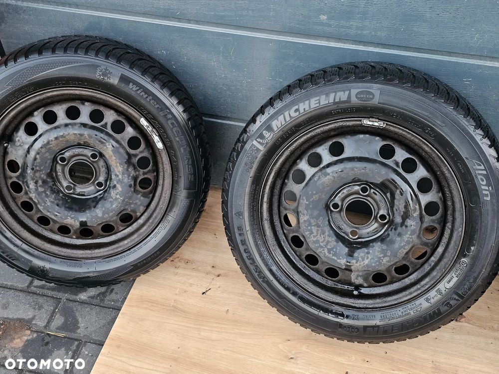 KOŁA FELGI STALOWE OPONY ZIMOWE 15 CALI OPEL ASTRA G H MERIVA A CORSA C D 4X100 185/60/15 ET43 - 3