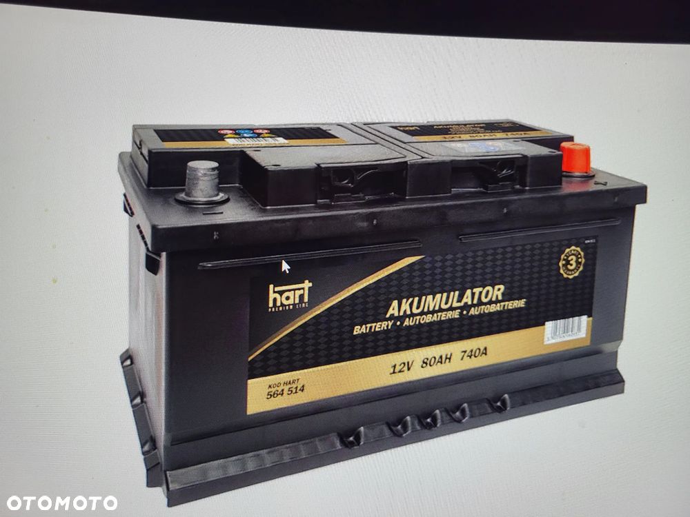 AKUMULATOR 80AH 740A 315X175X175/P+/PREM - 1