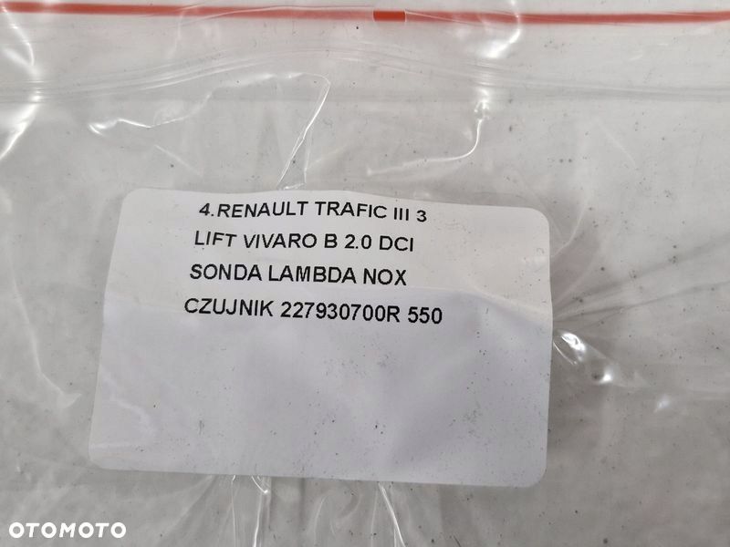 RENAULT TRAFIC III 3 LIFT VIVARO B 2.0 DCI SONDA LAMBDA NOX CZUJNIK 227904120R - 8