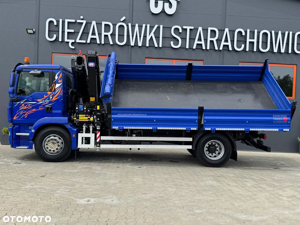 MAN TGM TGL TGS 18.250 // E6 // wywrotka + HDS HMF z pilotem // 4x2 // budowlanka // kiper wywrot żuraw dzwig kran crane - 12