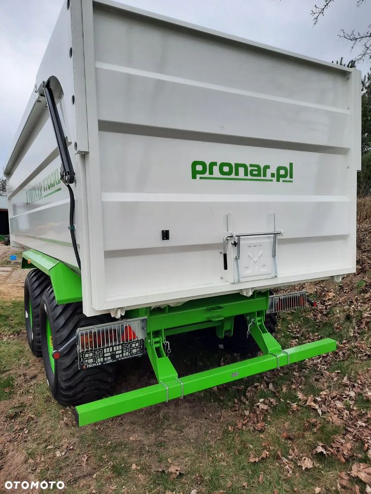 Pronar Przyczepa skorupowa T669 /T-700 XL tandem 14 ton, nadstawy, plandeka, oś skrętna - 16