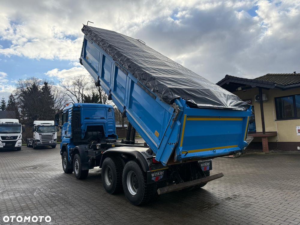 MAN 35.500 TGS wywrotka 8x6, 3-str. MEILLER, BORDMATIC, 283 t.km., TOP! - 11