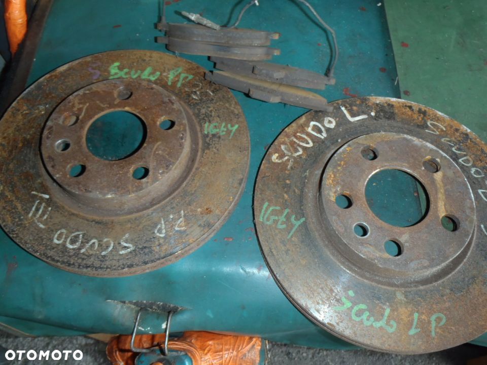 tarcza tarcze hamulcowe klocki  fiat scudo exper I 1.9d - 1