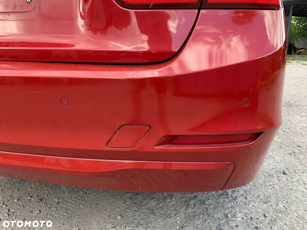Zderzak tył tylny BMW 3 F30 sedan czerwony A75 WWA - 5