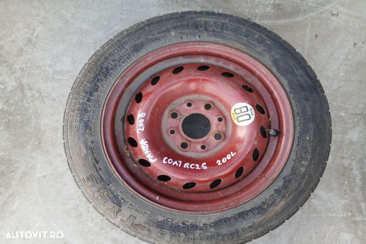 Roata de rezerva slim R13 4.50BX13H 135/80 R13 ET33 4.50BX13H 135/80 - 1