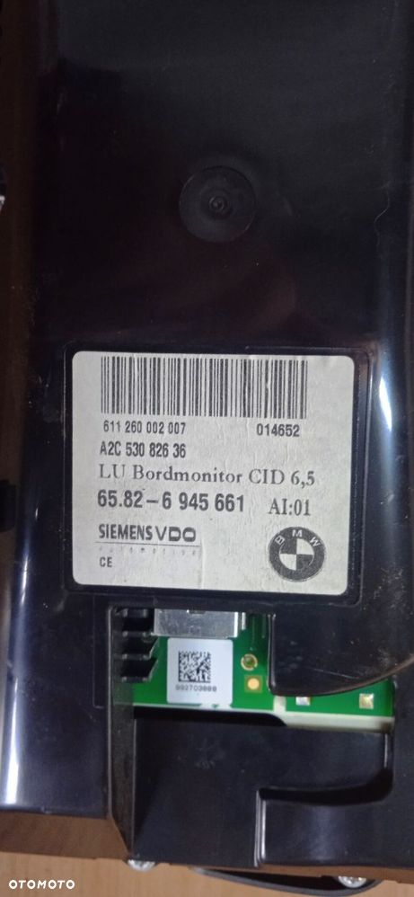 Wyświetlacz nawigacji BMW E60 6945661 - 4