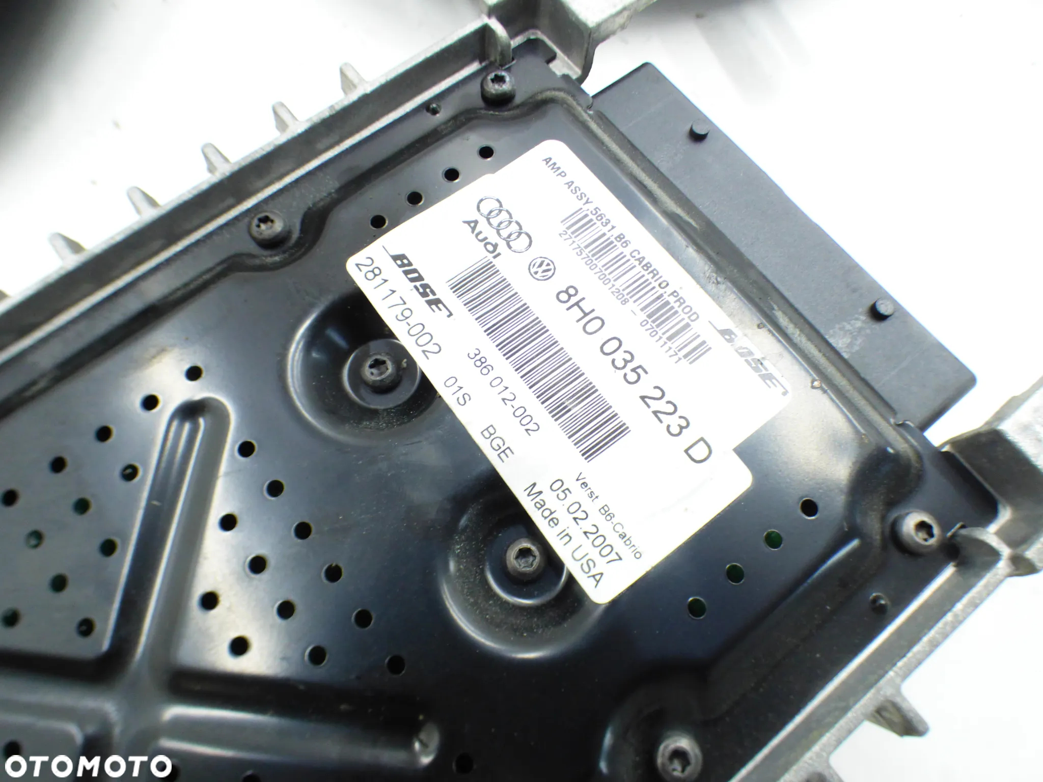 AUDI A4 B7 CABRIO GŁOŚNIKI WZMACNIACZ BOSE ZESTAW 8E0035411B GORLICE - 6